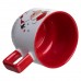 Новогодняя фарфоровая Санта 400 (мл) Белая с красным Yiwu FM-CS-50D