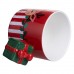 Чашка фарфоровая новогодняя Merry Christmas 400 (мл) Красная Yiwu FM-CS-49R