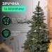 Литая искусственная елка 2.5 м зеленая, новогодняя ель  Карпатская V18  реалистичная Премиум KOS-KARPGR25