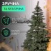 Литая искусственная елка 2.3 м зеленая, новогодняя ель  Карпатская V18  реалистичная Премиум KOS-KARPGR23