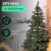 Литая искусственная елка 2.1 м зеленая, новогодняя ель  Карпатская V18  реалистичная Премиум KOS-KARPGR21