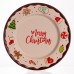 Новогодняя тарелка из фарфора Merry Christmas т Ø27.5 см CR-1-39 Новогодняя тарелка из фарфора Merry Christmas т Ø27.5 см CR-1-39