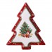 Блюдо сервировочное новогоднее для закусок Christmas 29×24×2 (см) фарфора HP-SDHK-17