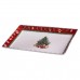 Блюдо сервировочное новогоднее для закусок Christmas 30.5×17.5×2.5 (см) прямоугольное из фарфора HP-SDHK-21