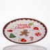 Новогодняя тарелка из фарфора Merry Christmas Ø21 см CR-1-40