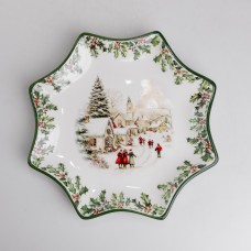 Тарелка сервировочная фарфоровая Тарелка сервировочная фарфоровая