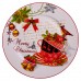 Набор новогодних тарелок из фарфора Merry Christmas 7 (шт) Ø26.5/19 см Yiwu HP-SDHK-13