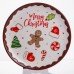 Новогодняя тарелка из фарфора Merry Christmas Ø21 см CR-1-40 Новогодняя тарелка из фарфора Merry Christmas Ø21 см CR-1-40