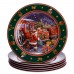 Набор новогодних тарелок фарфоровых Santa 6 штук Yiwu HP-SDHK-7