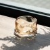 Пепельница стеклянная Diamond Faceted 12 см, золотистый Yiwu HP-34-78