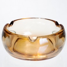 Пепельница стеклянная Round Cigar 12 см, золотистый Yiwu HP-34-76