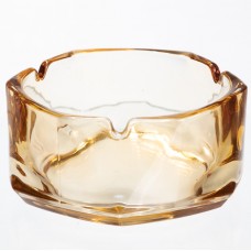 Пепельница стеклянная Diamond Faceted 12 см, золотистый Yiwu HP-34-78