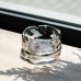 Пепельница стеклянная Diamond Faceted 12 см, серый Yiwu HP-34-79