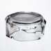 Пепельница стеклянная Diamond Faceted 12 см, серый Yiwu HP-34-79