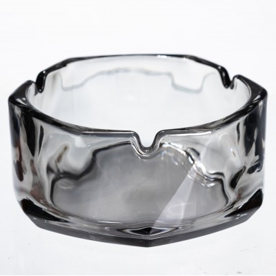 Пепельница стеклянная Diamond Faceted 12 см, серый Yiwu HP-34-79