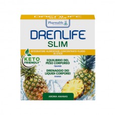 Диетическая добавка Drenlife Slim для контроля веса и дренажа жидкости, 30 стеек по 10 мл, вкус ананаса