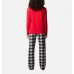 Пижама женская Columbia Women's Set Red- Grey Buf size: M