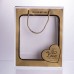Набор подарочных пакетов из бумаги Love с окошком 12 шт 26×10×32 см HP-10359-18