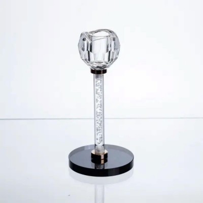 Стеклянный подсвечник Crystal Pillar 17 см на стол декоративный HP-7-27
