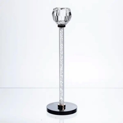 Подсвечник стеклянный Crystal Pillar 27 см на круглой основе HP-7-25