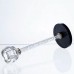 Стеклянный подсвечник Crystal Pillar 22см на стол высокий декоративный HP-7-26