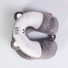 Подушка для шеи Miaow U-образная двойная, серый HP-56-27G
