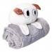 Мягкая игрушка-плед Собачка 120×160 (см) 2 в 1 Серый Colorful Home 5616-68G