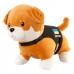 Игрушка-подушка Пес Патрон с пледом 110x140 см детский плюшевый коричневый 509-6BR