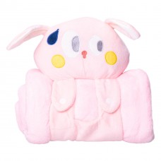 Мягкая игрушка-плед Зайчик 120×160 (см) 2 в 1 Розовый Colorful Home 5616-68P