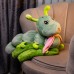 Мягкая игрушка-подушка с пледом Гусеница 110×170 (см) плюшевый детский плед 3в1 Зеленый 7127-GR