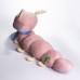 Мягкая игрушка-подушка с пледом Гусеница 110×170 (см) плюшевый детский плед 3в1 Розовый