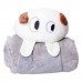 Мягкая игрушка-плед Собачка 120×160 (см) 2 в 1 Серый Colorful Home 5616-68G