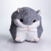 Мягкая игрушка-подушка с пледом Хомяк 110×160 (см) плюшевый детский плед 3в1 Серый 7090G