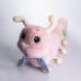 Мягкая игрушка-подушка с пледом Гусеница 110×170 (см) плюшевый детский плед 3в1 Розовый