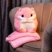 Мягкая игрушка-подушка с пледом Гусеница 110×160 (см) плюшевый детский плед 3в1 Розовый 7090P