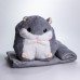 Мягкая игрушка-подушка с пледом Хомяк 110×160 (см) плюшевый детский плед 3в1 Серый 7090G Мягкая игрушка-подушка с пледом Хомяк 110×160 (см) плюшевый детский плед 3в1 Серый 7090G