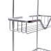 Полка для ванной на 3 яруса 25×12×65 (см) железная Хром HP-46-2