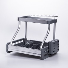Сушилка для посуды двухъярусная с поддоном HP-46-7
