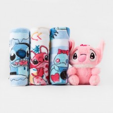 Набор детских полотенец из микрофибры 3 штуки 25*50 см с игрушкой розовый Colorful Home 501-181-C-90P