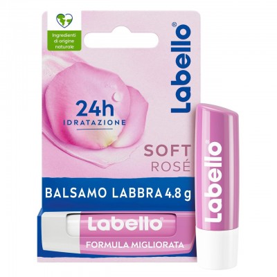 Гигиеническая губная помада LABELLO SOFT ROSE' 24 ЧАСА УВЛАЖНЕНИЕ 5,5 МЛ