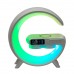 Портативная колонка с зарядкой для телефона и RGB-подсветкой 15 Вт белая UR126