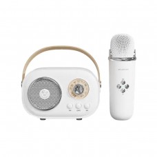 Колонка портативная с микрофоном C-20 BT/TF/USB/FM 5 Вт Белый C20W