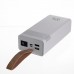 Повербанк 30000 mAh с быстрой зарядкой и фонариком 22.5Вт powerbank зарядка для телефона гаджетов Белый HP-N50