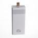 Повербанк 30000 mAh с быстрой зарядкой и фонариком 22.5Вт powerbank зарядка для телефона гаджетов Белый HP-N50