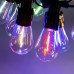 Гирлянда уличная в стиле ретро светодиодная мультиколор S14 на 10 LED ламп длиной 5 метров S14ML