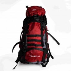 Туристический рюкзак Hinshenglong 90л красный Oxford+PU черная спортивная сумка для путешествий вместительный SJ-0036-1R