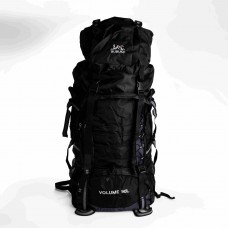 Туристический рюкзак Hinshenglong 90л черный Oxford+PU черный спортивная сумка для путешествий вместительный SJ-0036-1B