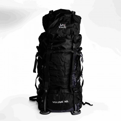 Туристический рюкзак Hinshenglong 90л черный Oxford+PU черный спортивная сумка для путешествий вместительный SJ-0036-1B