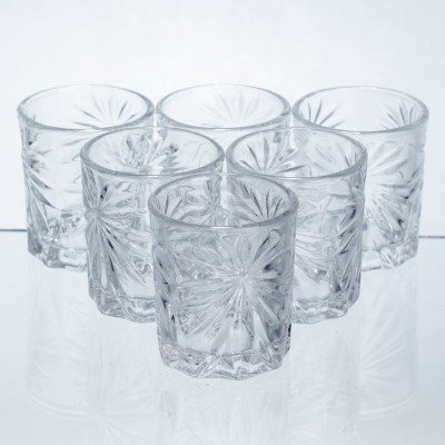 Набор рюмок для крепких напитков Shot glass 6 штук по 75 мл HP-17-36
