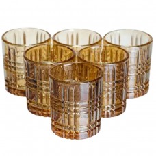 Набор рюмок для виски Crystal Shots 6 штук по 75 мл коричневый HP-17-38